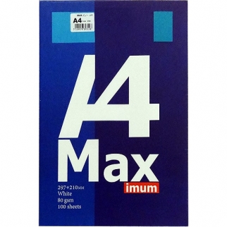 کاغذ A4 ساده 100 برگ MAX