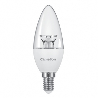 لامپ 6 وات شمعی کریستال مهتابی کملیون